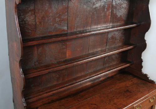 fig 5. Antique Welsh Snowdonia Georgian Oak Joined High Dresser Base & Rack Sideboard (Circa 1740)