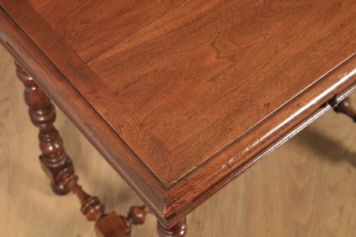 fig 4. Antique French Walnut Occasional Side Hall Writing Lowboy Table (Circa 1870)