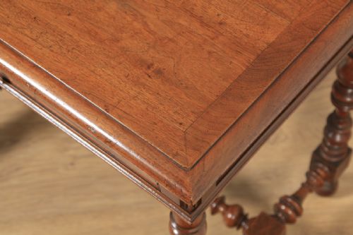 fig 6. Antique French Walnut Occasional Side Hall Writing Lowboy Table (Circa 1870)