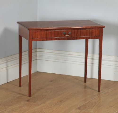 fig 1. Antique English 19th Century Georgian Mahogany Occasional Side Table (Circa 1800)