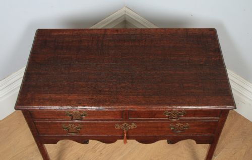 fig 2. Antique English 18th Century Georgian Oak Occasional Side Hall Lowboy Table (Circa 1790)
