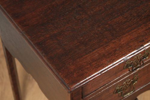 fig 5. Antique English 18th Century Georgian Oak Occasional Side Hall Lowboy Table (Circa 1790)