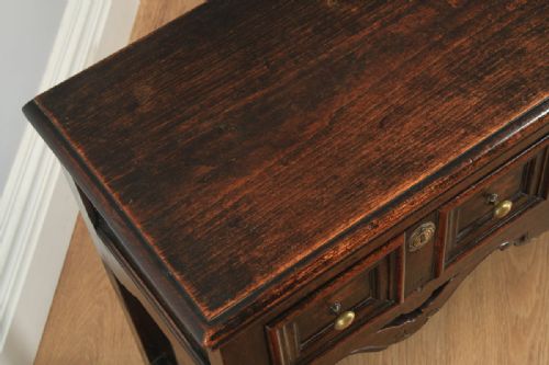 fig 5. Antique English Victorian Jacobean Style Oak Geometric Dresser Serving Base Sideboard (Circa 1860)