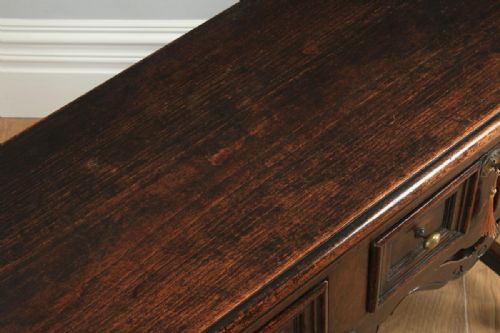fig 7. Antique English Victorian Jacobean Style Oak Geometric Dresser Serving Base Sideboard (Circa 1860)