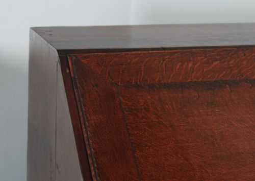 fig 5. Antique English 18th Century Georgian Oak Bureau (Circa 1740)