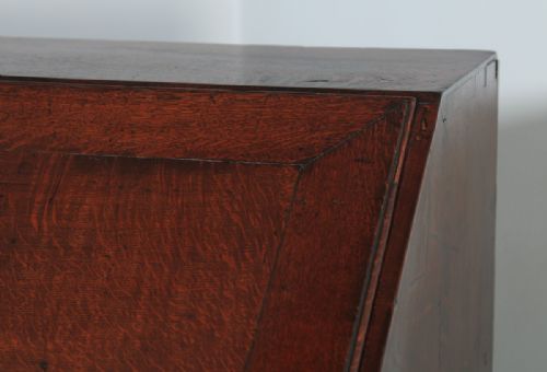 fig 6. Antique English 18th Century Georgian Oak Bureau (Circa 1740)