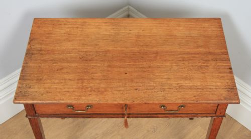 fig 3. Antique English 18th Century Georgian Oak Occasional Side Hall Writing Table (Circa 1790)