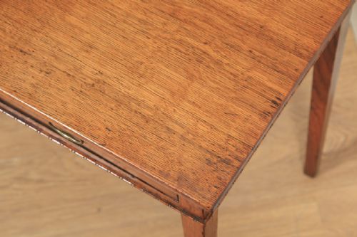 fig 4. Antique English 18th Century Georgian Oak Occasional Side Hall Writing Table (Circa 1790)
