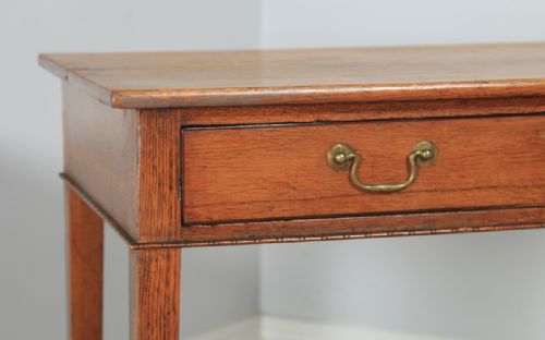 fig 5. Antique English 18th Century Georgian Oak Occasional Side Hall Writing Table (Circa 1790)