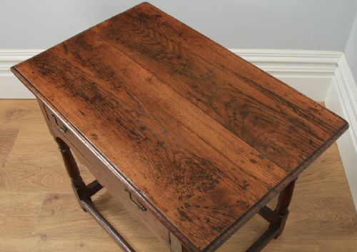 fig 5. Antique English 18th Century Georgian Oak Occasional Side Hall Writing Table (Circa 1740)