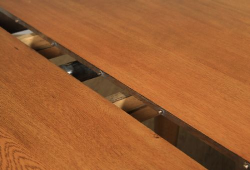 fig 5. Antique English Victorian Extending 15ft Solid Oak Boardroom Dining Table Seats 16-18 People (Circa 1870)
