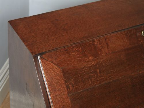 fig 2. Antique English 18th Century Georgian Oak Bureau (Circa 1780)
