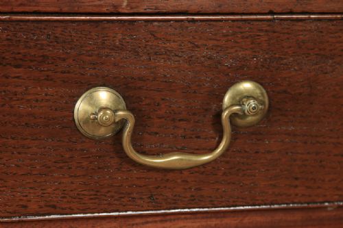 fig 4. Antique English 18th Century Georgian Oak Bureau (Circa 1780)