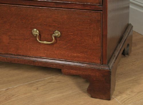 fig 6. Antique English 18th Century Georgian Oak Bureau (Circa 1780)