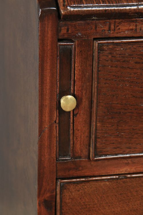 fig 7. Antique English 18th Century Georgian Oak Bureau (Circa 1780)