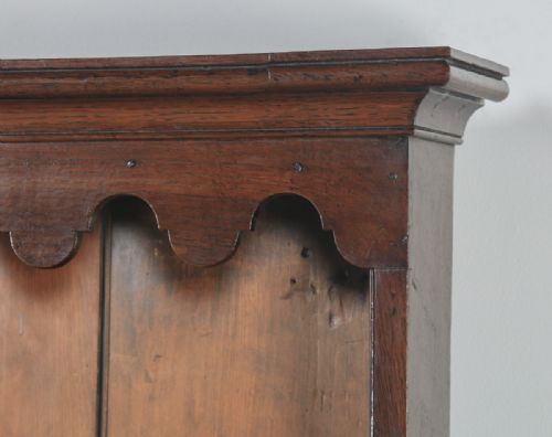 fig 4. Antique English 19th Century Georgian Oak Shropshire Joined Low Dresser Base & Rack Sideboard (Circa 1800)