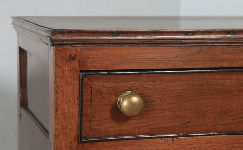 fig 4. Antique English 19th Century Georgian Oak Shropshire Joined Low Dresser Base Sideboard (Circa 1800)