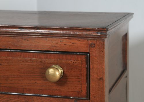 fig 5. Antique English 19th Century Georgian Oak Shropshire Joined Low Dresser Base Sideboard (Circa 1800)