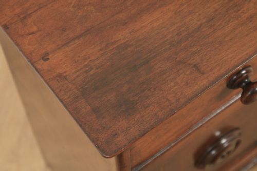 fig 4. Antique French 3rd Republic Breton Walnut Bedside Cupboard (Circa 1890)