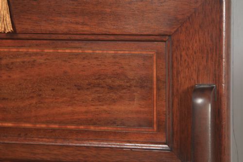 fig 5. Antique English Victorian Mahogany Folding Campaign Writing Table (Circa 1890)