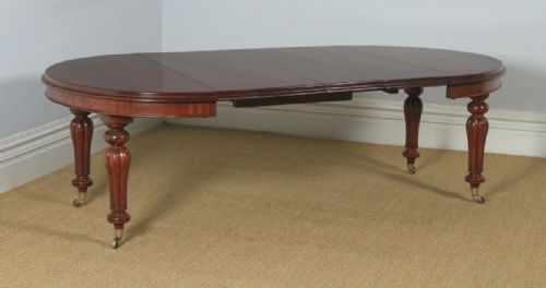Antique Victorian 7ft 8” / 8 Seater Mahogany Extending Dining Table (Circa 1850)