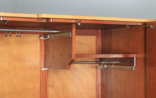 fig 3. Antique English Art Deco Burr Walnut Six Piece Bedroom Suite by M. P. Davis Furniture of London (Circa 1930)