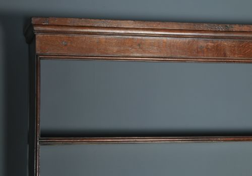 fig 3. Antique English Georgian Oak Dresser Base Sideboard & Rack (Circa 1780)