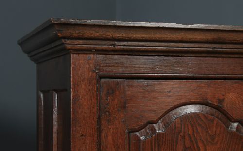 fig 2. Antique English 18th Century Georgian Oak Hanging Livery Press Housekeepers Cupboard Wardrobe (Circa 1750)