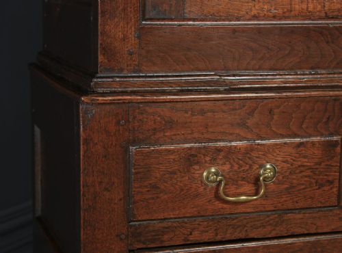 fig 5. Antique English 18th Century Georgian Oak Hanging Livery Press Housekeepers Cupboard Wardrobe (Circa 1750)