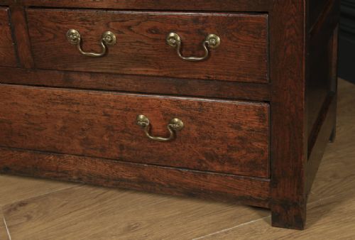 fig 8. Antique English 18th Century Georgian Oak Hanging Livery Press Housekeepers Cupboard Wardrobe (Circa 1750)
