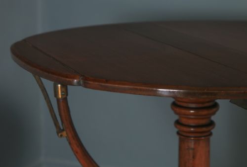 fig 4. Antique English Victorian Mahogany Adjustable Duet Music & Book Stand Tripod Side Table By Swann & Millican (Circa 1860)