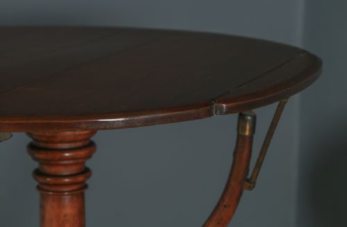 fig 5. Antique English Victorian Mahogany Adjustable Duet Music & Book Stand Tripod Side Table By Swann & Millican (Circa 1860)