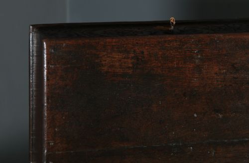 fig 3. Antique English 17th Century Solid Oak Bible Box (Circa 1680 - 1700)
