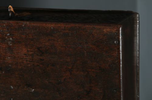 fig 5. Antique English 17th Century Solid Oak Bible Box (Circa 1680 - 1700)