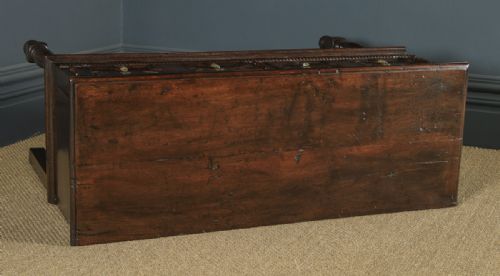 fig 3. Antique English Victorian Jacobean Style Oak Geometric Dresser Base Sideboard (Circa 1880)