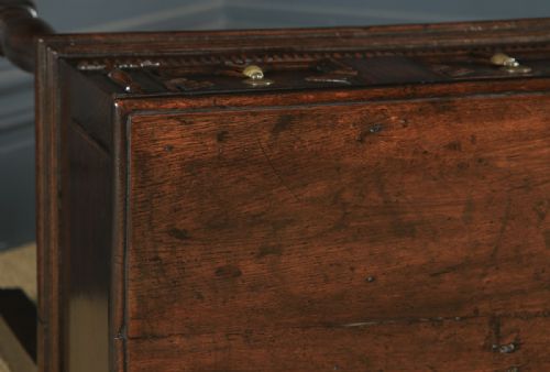 fig 4. Antique English Victorian Jacobean Style Oak Geometric Dresser Base Sideboard (Circa 1880)