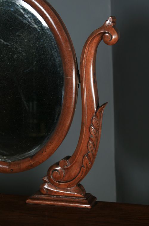 fig 7. Antique Anglo-Indian Victorian Colonial Teak Dressing Table with Mirror (Circa 1870)