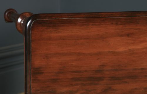 fig 4. Antique English Victorian Flame Satinwood Side Writing Table (Circa 1860)
