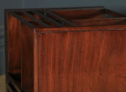 fig 4. Antique English Edwardian Mahogany Revolving Bookcase Stand (Circa 1910)