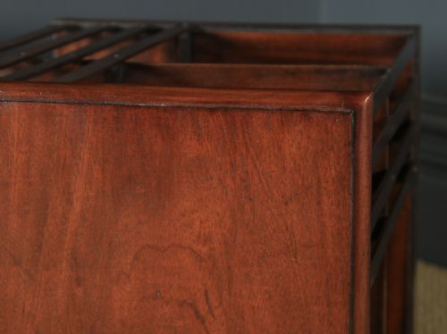 fig 6. Antique English Edwardian Mahogany Revolving Bookcase Stand (Circa 1910)