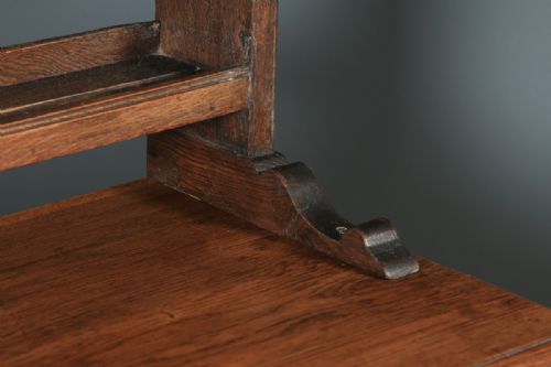 fig 7. Antique Welsh Georgian Oak Dresser Base Sideboard Potboard & Rack (Circa 1810)