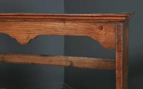 fig 4. Antique Welsh Georgian Oak Dresser Base Sideboard Potboard & Rack (Circa 1810)