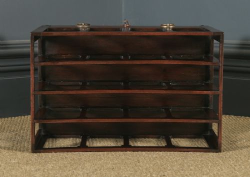 fig 5. Small Antique English Georgian Regency Mahogany Canterbury Magazine Rack Tidy (Circa 1830)
