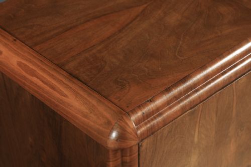 fig 3. Antique Scottish Art Deco Burr Walnut Two Door Compactum Wardrobe By A&W Stewart (Circa 1930)