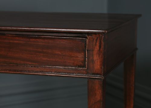 fig 7. Antique English 18th Century Georgian Mahogany Occasional Side Hall Writing Table (Circa 1790)