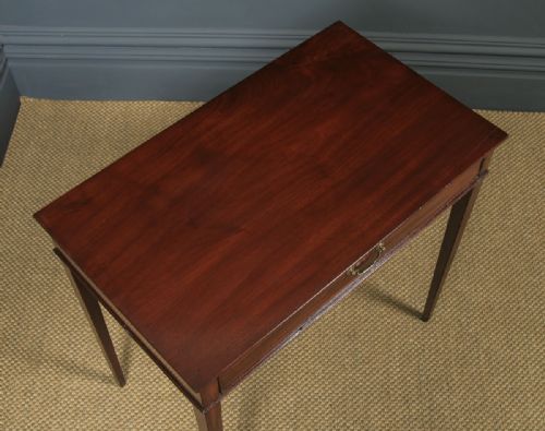 fig 3. Antique English 18th Century Georgian Mahogany Occasional Side Hall Writing Table (Circa 1790)
