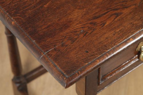 fig 5. Antique English 19th Century George III Oak Occasional Side Hall Writing Table (Circa 1820)
