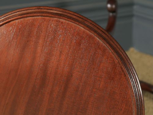 fig 3. Antique English Victorian Solid Mahogany Circular Occasional Tripod Tables (Circa 1880)