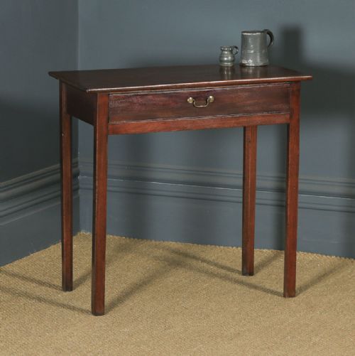Antique English 19th Century Georgian Mahogany Occasional Side Hall Writing Table (Circa 1810)