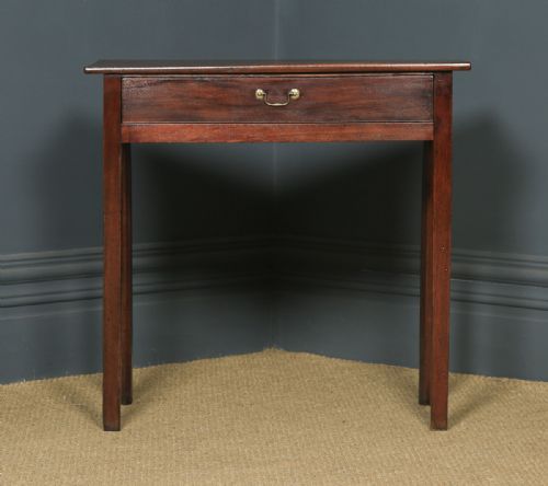 fig 2. Antique English 19th Century Georgian Mahogany Occasional Side Hall Writing Table (Circa 1810)